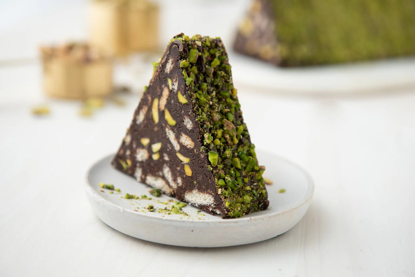 Pistachio Mosaic Cake