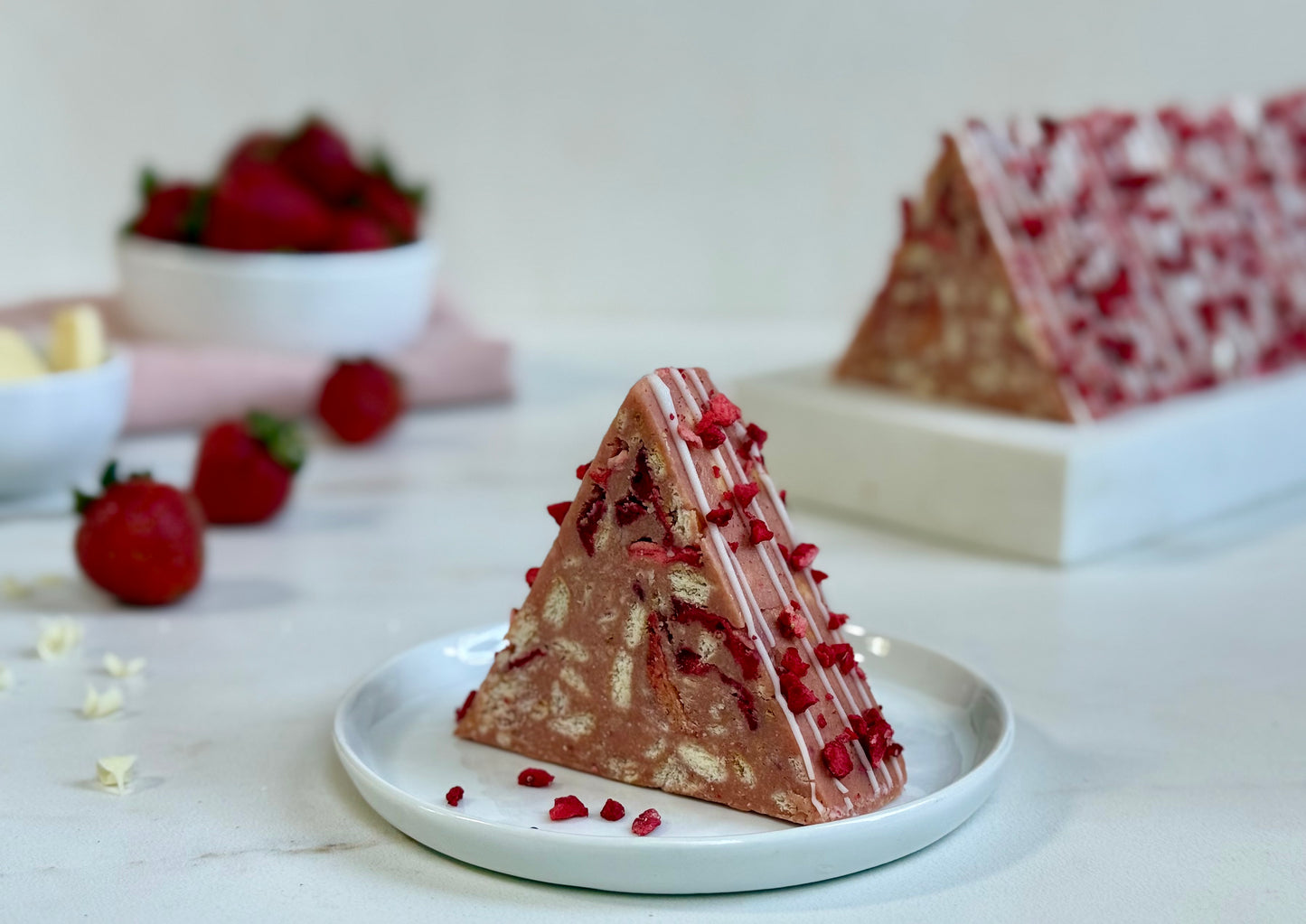 Strawberry Mosaic Cake