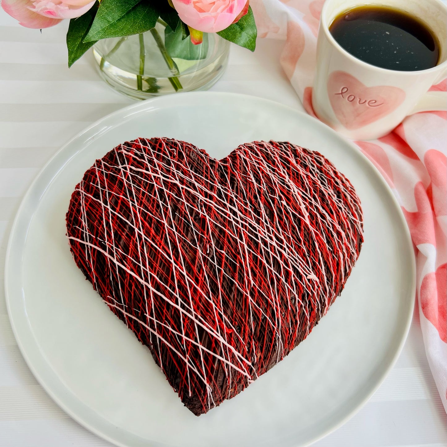 Valentine's Day Mosaic Cake