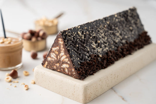 Hazelnut Cream Mosaic Cake