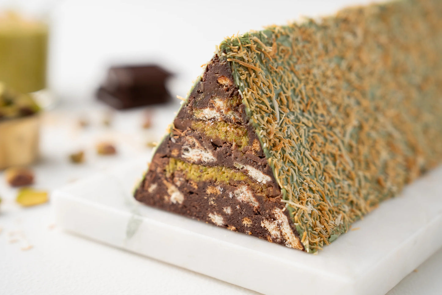 Dubai Chocolate Mosaic Cake (Sold Out!)