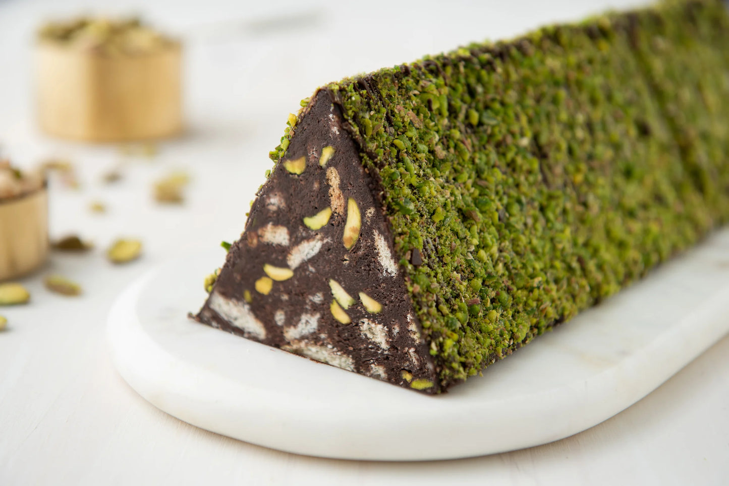 Pistachio Mosaic Cake
